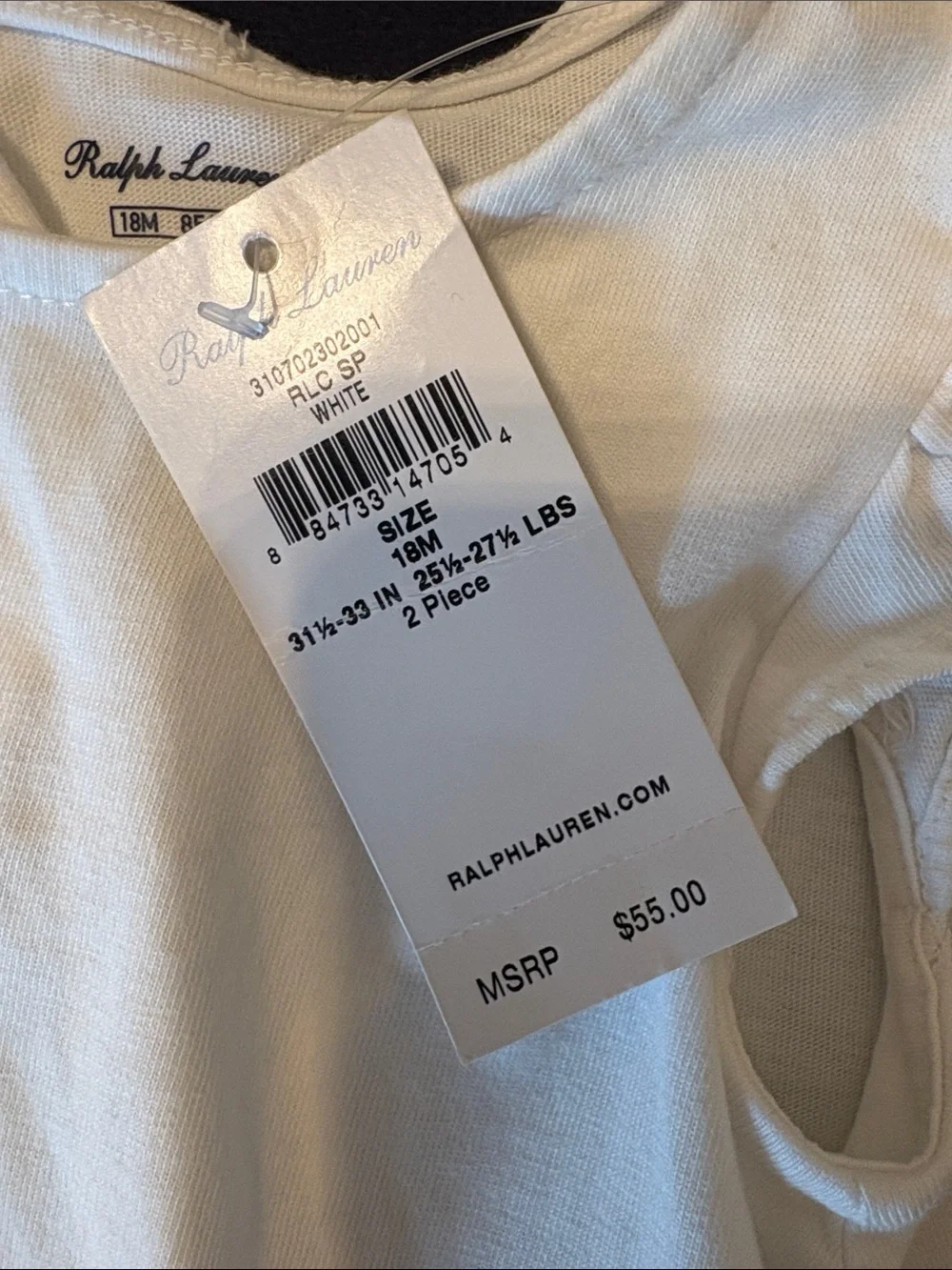 Ralph Lauren White Ruffle Sleeve Top with Navy Star Shorts